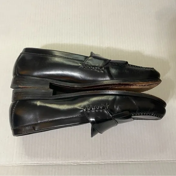 Cole Haan Size 11.5 D Pinch Buckle Kiltie Loafers Leather Office Dress Shoes