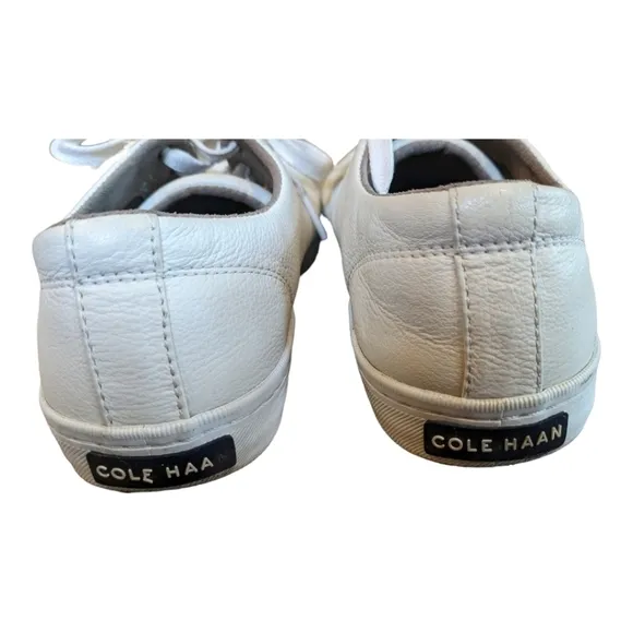 Cole Haan White Leather Trainers Size 7.5 GUC
