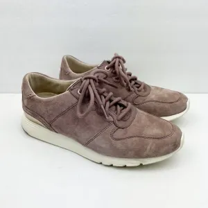 Cole Haan Women's Grand Crosscourt Suede Lace Up Sneakers Purple
