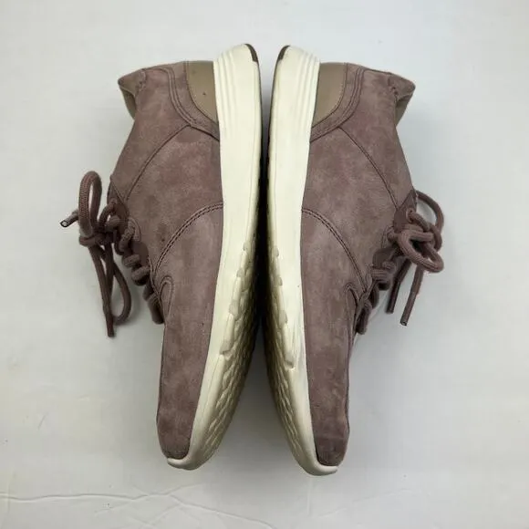 Cole Haan Women's Grand Crosscourt Suede Lace Up Sneakers Purple