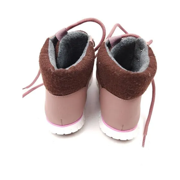Cole Haan Womens Zerogrand Hiker Hiking Boots Rose Pink Leather Waterproof 7.5 B