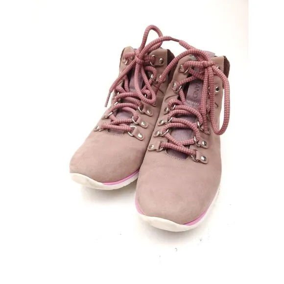 Cole Haan Womens Zerogrand Hiker Hiking Boots Rose Pink Leather Waterproof 7.5 B