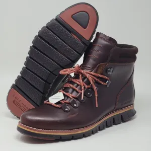 Cole Haan Zerogrand Hiker Waterproof Burgandy Boots Men's Size 9.5 C38229 New