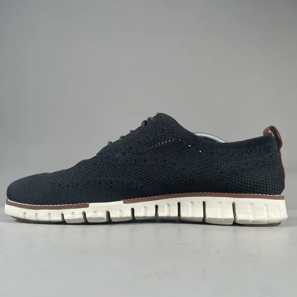 Cole Haan ZeroGrand Men’s 11 M Black Wingtip Oxford Casual Dress Shoe Stitchlite