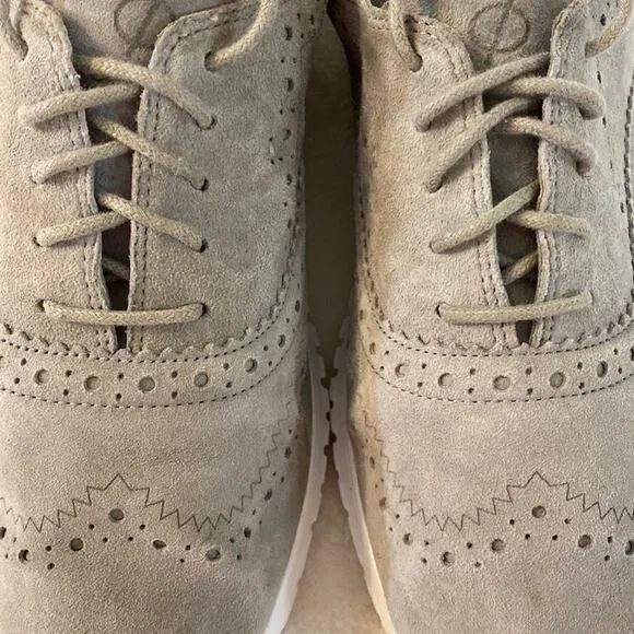 Cole Haan Zerogrand Wingtip Suede Sneakers Size 8.5