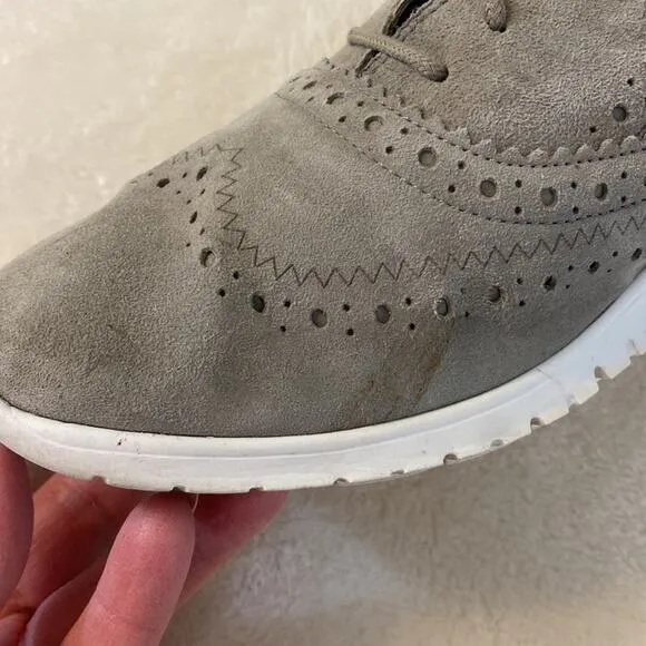Cole Haan Zerogrand Wingtip Suede Sneakers Size 8.5
