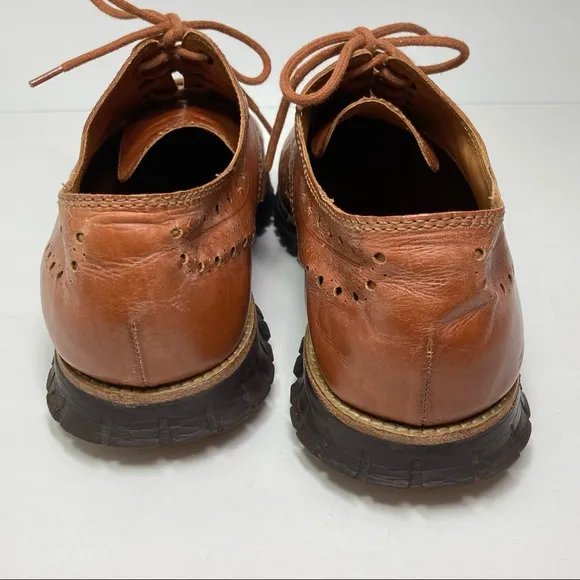 Cole Haan Zeroguard Wingtip Oxford British Tan Leather Java Sole Lace Up