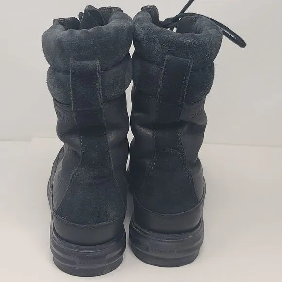 Cole Haan Black Leather Waterproof Boots, Women's 9