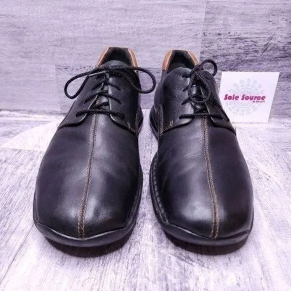 Cole Haan Zeno II Lace Up Leather Oxford Black Brown Men's sz 11