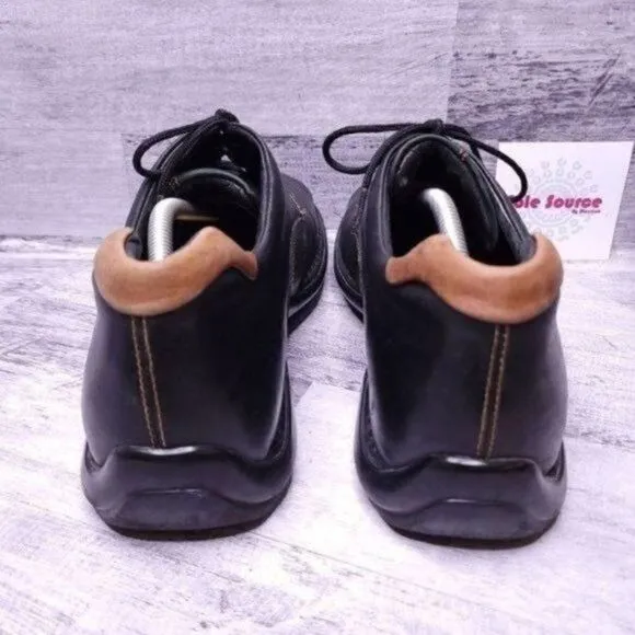 Cole Haan Zeno II Lace Up Leather Oxford Black Brown Men's sz 11