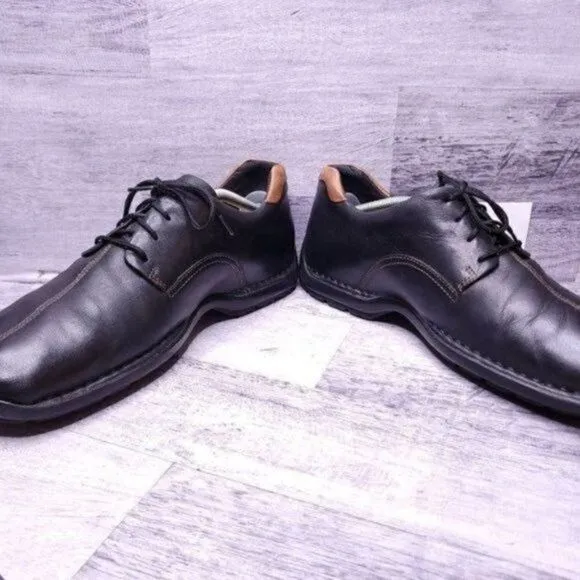Cole Haan Zeno II Lace Up Leather Oxford Black Brown Men's sz 11