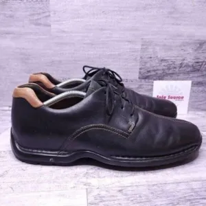 Cole Haan Zeno II Lace Up Leather Oxford Black Brown Men's sz 11