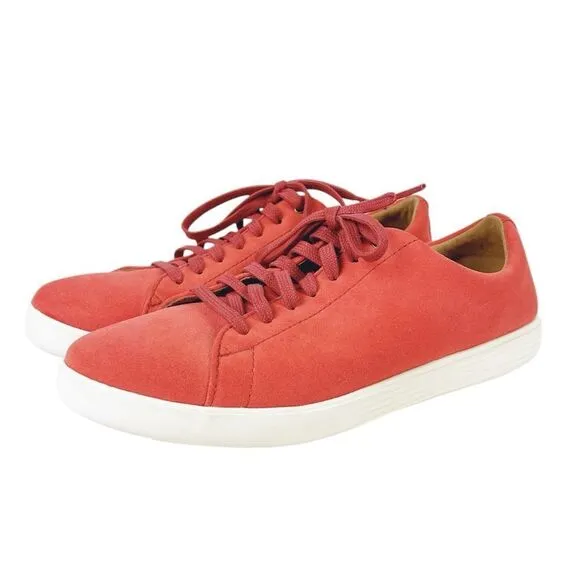 Cole Haan Grand OS Crosscourt II Orange Suede Sneakers 9.5