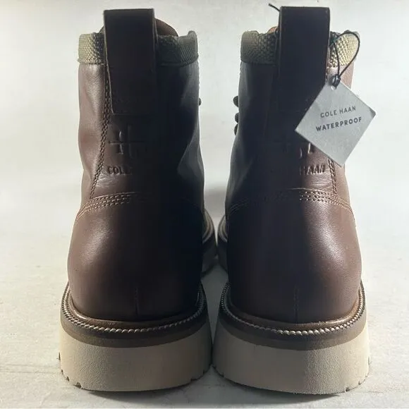 Cole Haan Men's American Classics Leather Waterproof Boots Brown Size 9.5 M