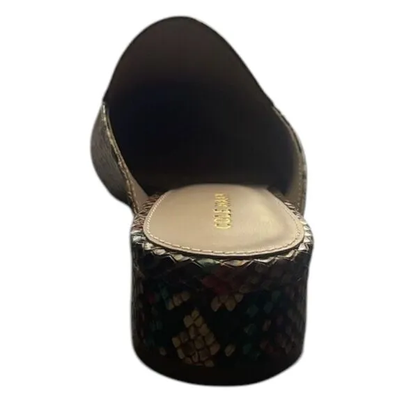 Cole Haan Piper Mule Snake Skin Womens Size 5.5 NEW WITH BOX