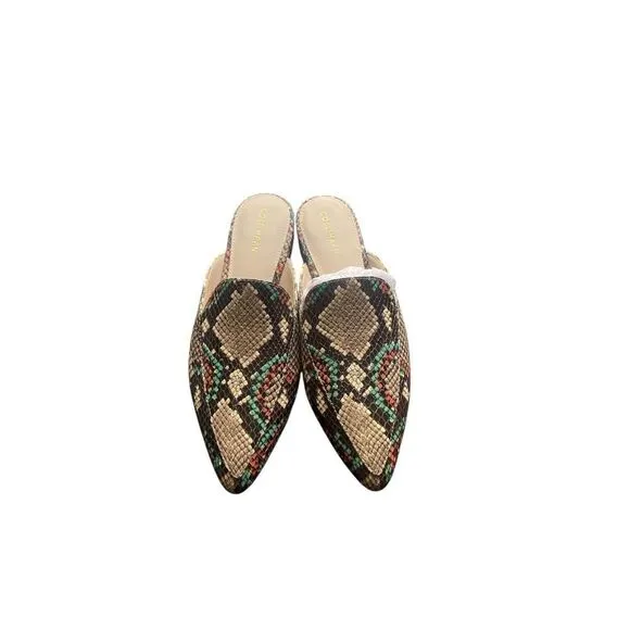 Cole Haan Piper Mule Snake Skin Womens Size 5.5 NEW WITH BOX