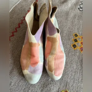 Colorful, Handpainted Desi Boots by Lauren Brinkers