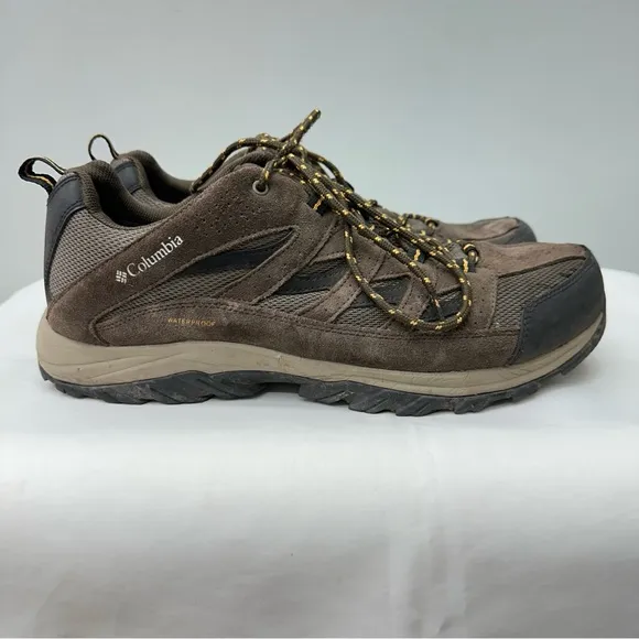 Columbia Crestwood waterproof brown suede hiking shoes men's 14 wide width