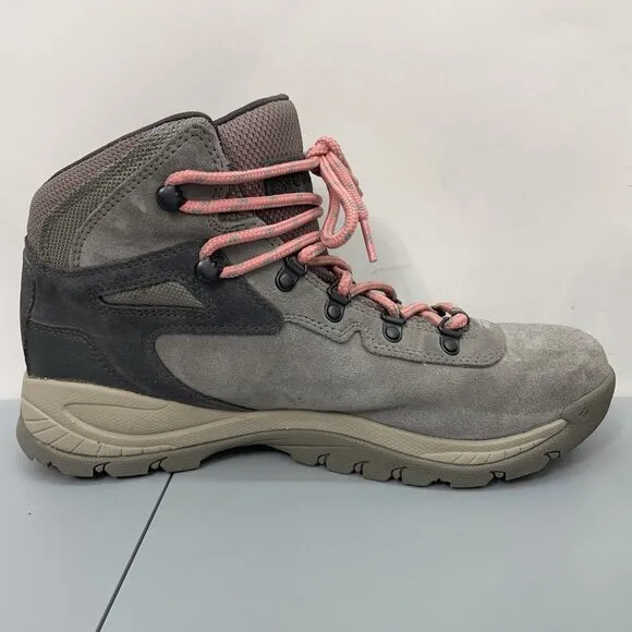 Columbia Newton Ridge Plus Mid Boots Waterproof Hiking Suede Gray Womens 10.5W