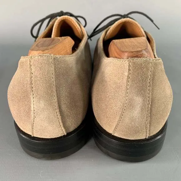 COMMON PROJECTS Taupe Suede Lace-Up Oxford Shoes