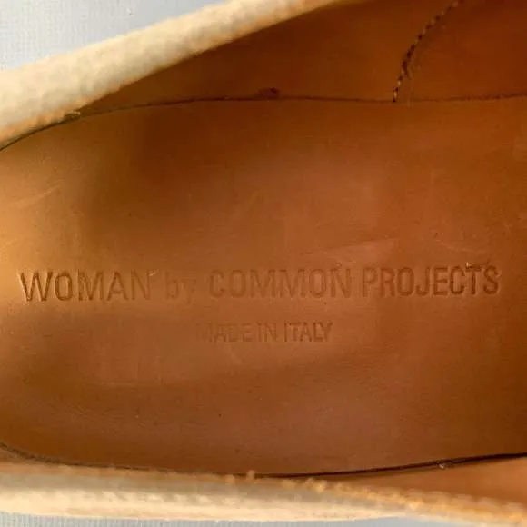 COMMON PROJECTS Taupe Suede Lace-Up Oxford Shoes