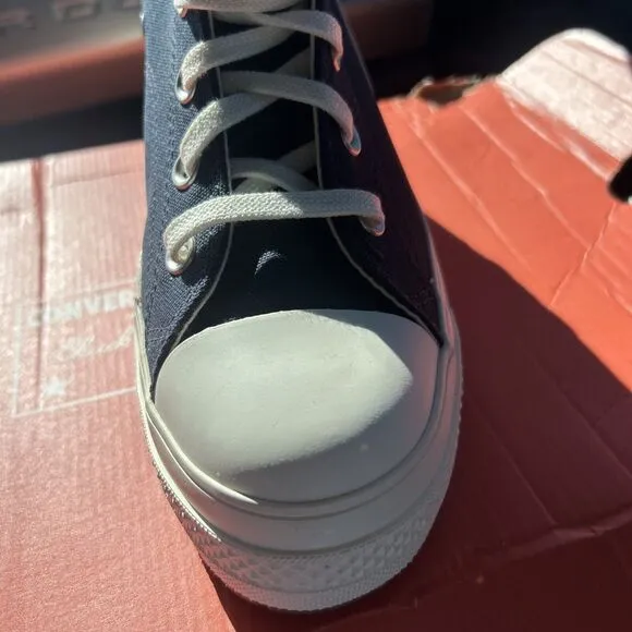 Converse Chuck 70 De Luxe Heel Hi Platform A12042C Navy White Size W11 M9 NIB