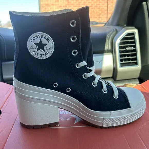 Converse Chuck 70 De Luxe Heel Hi Platform A12042C Navy White Size W11 M9 NIB