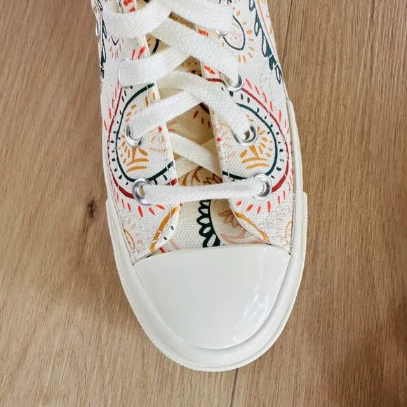 ⭐Converse Chuck 70 Plus Hi 7.5 Men's Shoes Beige Floral Paisley Sneakers A08172C