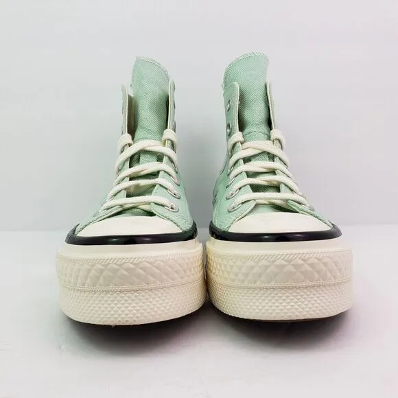 Converse Chuck 70 Plus HI Womens Size 7.5 Sticky Aloe Egret Black Sneaker Shoes