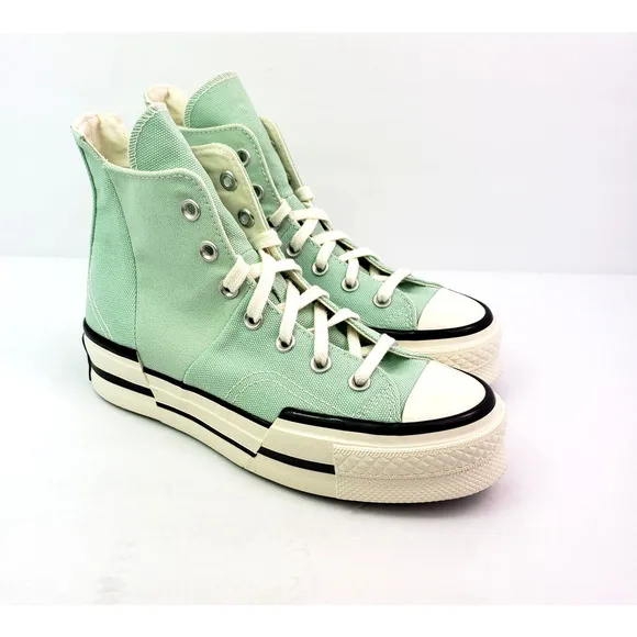 Converse Chuck 70 Plus HI Womens Size 7.5 Sticky Aloe Egret Black Sneaker Shoes