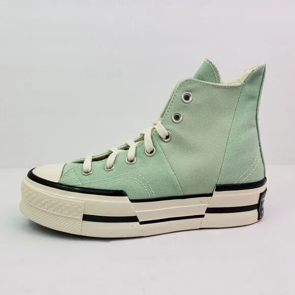 Converse Chuck 70 Plus HI Womens Size 7.5 Sticky Aloe Egret Black Sneaker Shoes