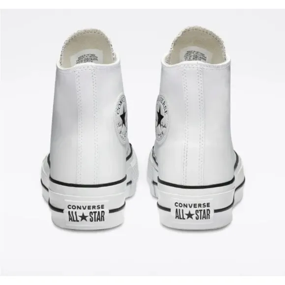 CONVERSE Chuck Taylor All Star Lift Platform Leather High-Top Women's Shoes 8.5
