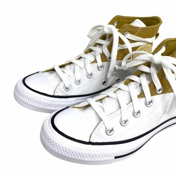 Converse Chuck Taylor High Top Sneakers Casual Men's A04511F Sesame White Shoes