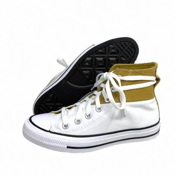 Converse Chuck Taylor High Top Sneakers Casual Men's A04511F Sesame White Shoes