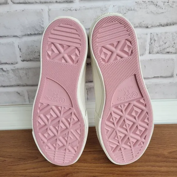 ⭐Converse Chuck Taylor Lift Rose Cross Stitch Sz 7.5 Women's Shoes White A13659C