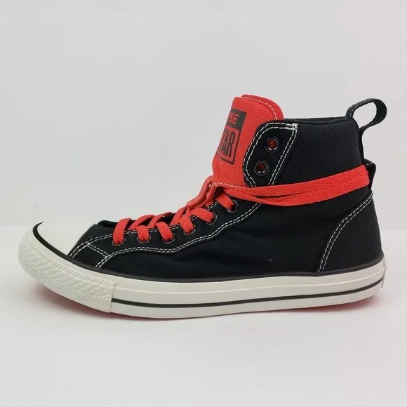 Converse CT Guard HI Mens Sz 9.5 Womens Sz 11.5 Black Red Sneaker Shoes 142289C