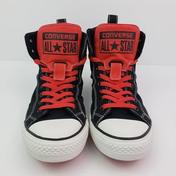 Converse CT Guard HI Mens Sz 9.5 Womens Sz 11.5 Black Red Sneaker Shoes 142289C