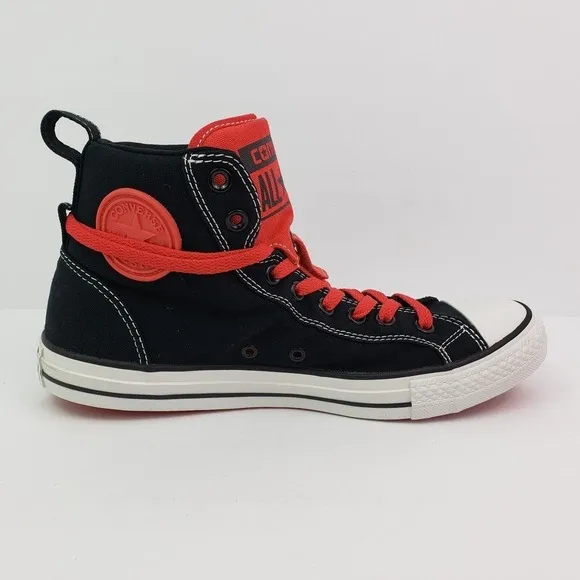 Converse CT Guard HI Mens Sz 9.5 Womens Sz 11.5 Black Red Sneaker Shoes 142289C