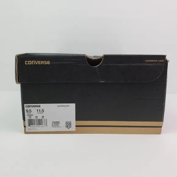 Converse CT Guard HI Mens Sz 9.5 Womens Sz 11.5 Black Red Sneaker Shoes 142289C