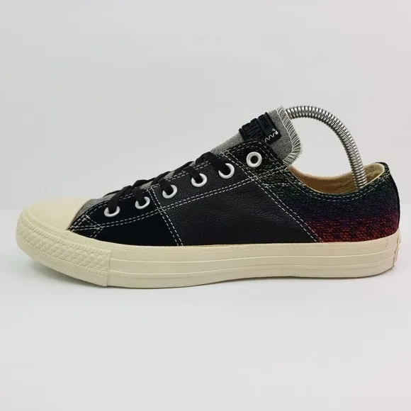 Converse CT Tri Panel OX Womens Size 8.5 Black Low Sneaker Shoes 144724C