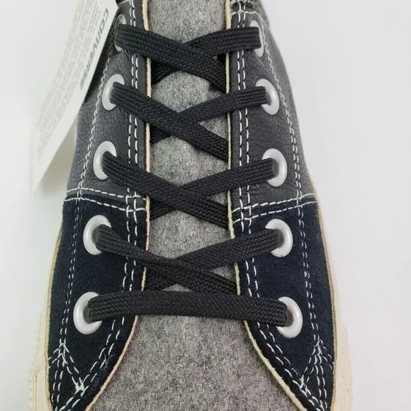 Converse CT Tri Panel OX Womens Size 8.5 Black Low Sneaker Shoes 144724C