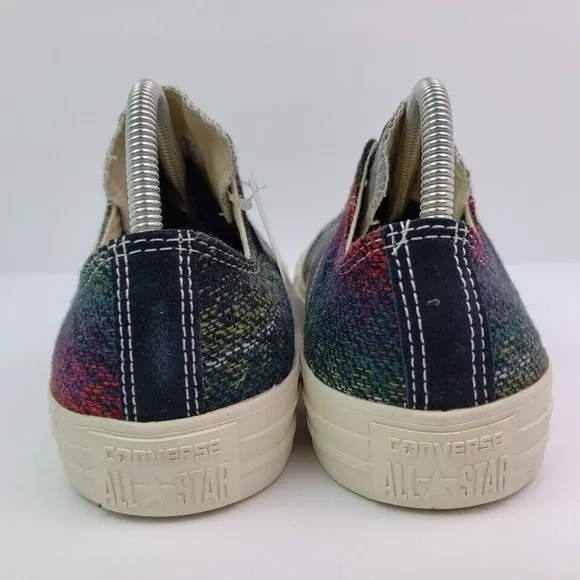 Converse CT Tri Panel OX Womens Size 8.5 Black Low Sneaker Shoes 144724C
