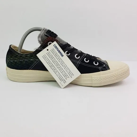 Converse CT Tri Panel OX Womens Size 8.5 Black Low Sneaker Shoes 144724C