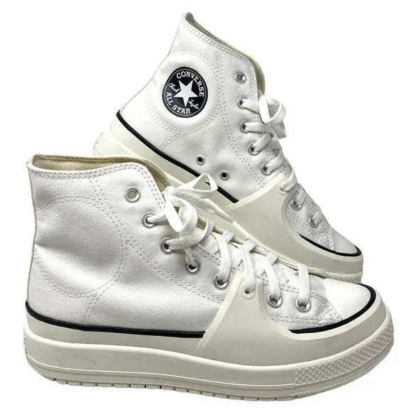 Converse Ctas Construct High Shoes Skate Men's Size Casual White Canvas A02832C