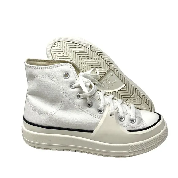 Converse Ctas Construct High Shoes Skate Men's Size Casual White Canvas A02832C