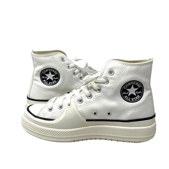 Converse Ctas Construct High Shoes Skate Men's Size Casual White Canvas A02832C