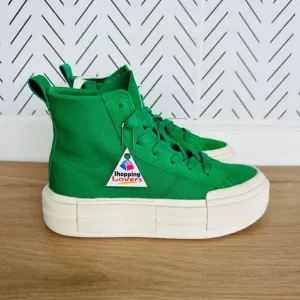 ⭐Converse Ctas Cruise Hi Mens Shoes Sz 6.5 Platform Canvas Suede Green A10239C⭐
