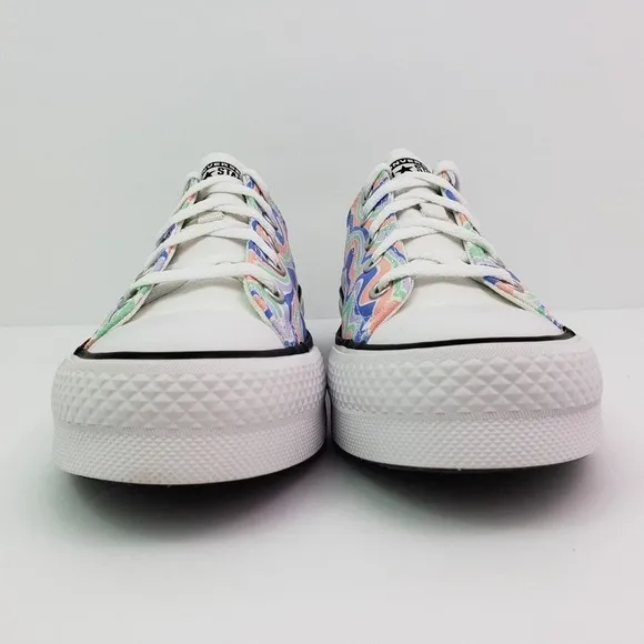 Converse CTAS Eva Lift OX Girls Sz 5Y Womens Sz 6.5 Bleached Coral Low Shoes