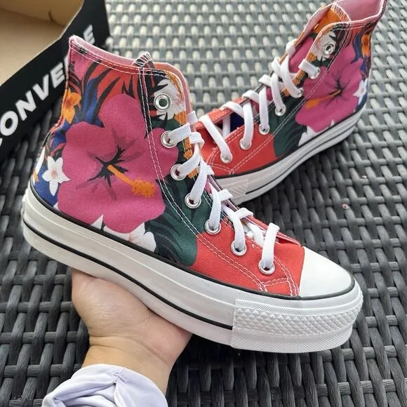 Converse CTAS Lift High Paradise Print Women's Shoes 563975C