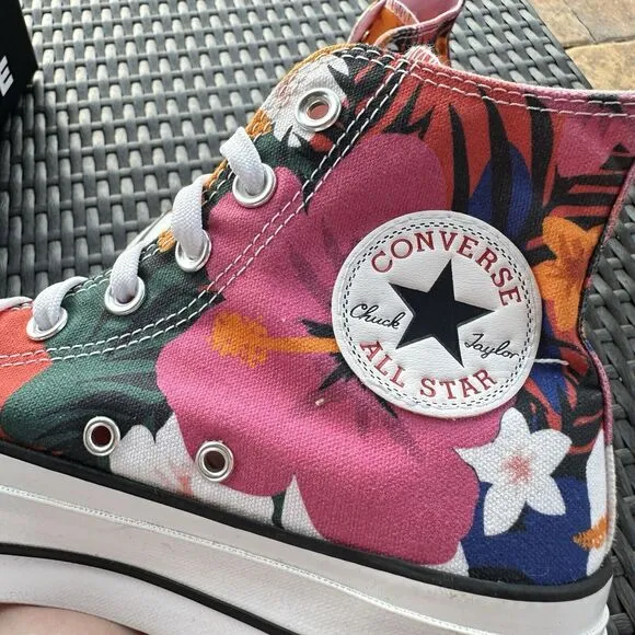 Converse CTAS Lift High Paradise Print Women's Shoes 563975C